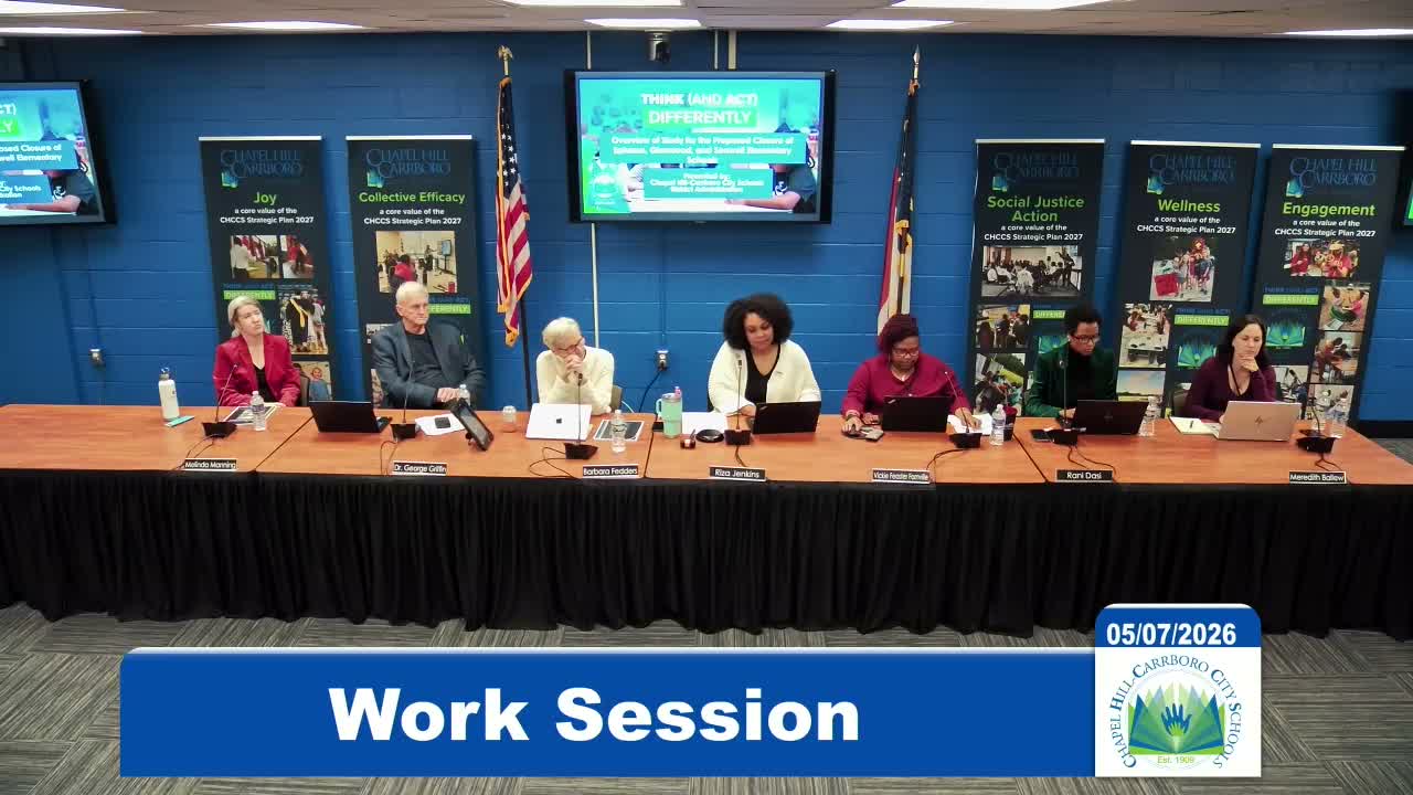 Staff tells Chapel Hill‑Carrboro school board the study supports considering at most one elementary‑school closure
