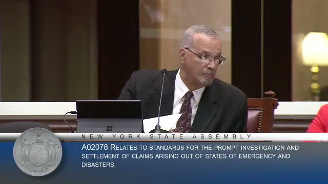 Assembly approves standards to speed insurer response after declared disasters