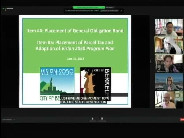 Berkeley council directs staff to craft single $600M bond and pauses parcel tax
