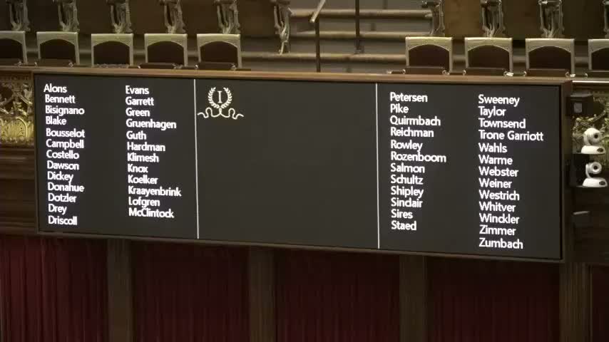 Senator Zumba moves recess; Senate recessed until 2 p.m.