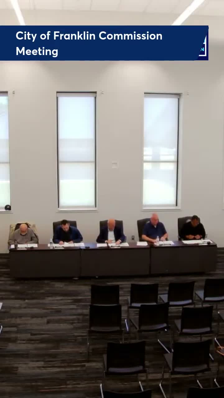 Votes at a glance: Franklin commission approves contracts, ordinances, hires and funding agreements