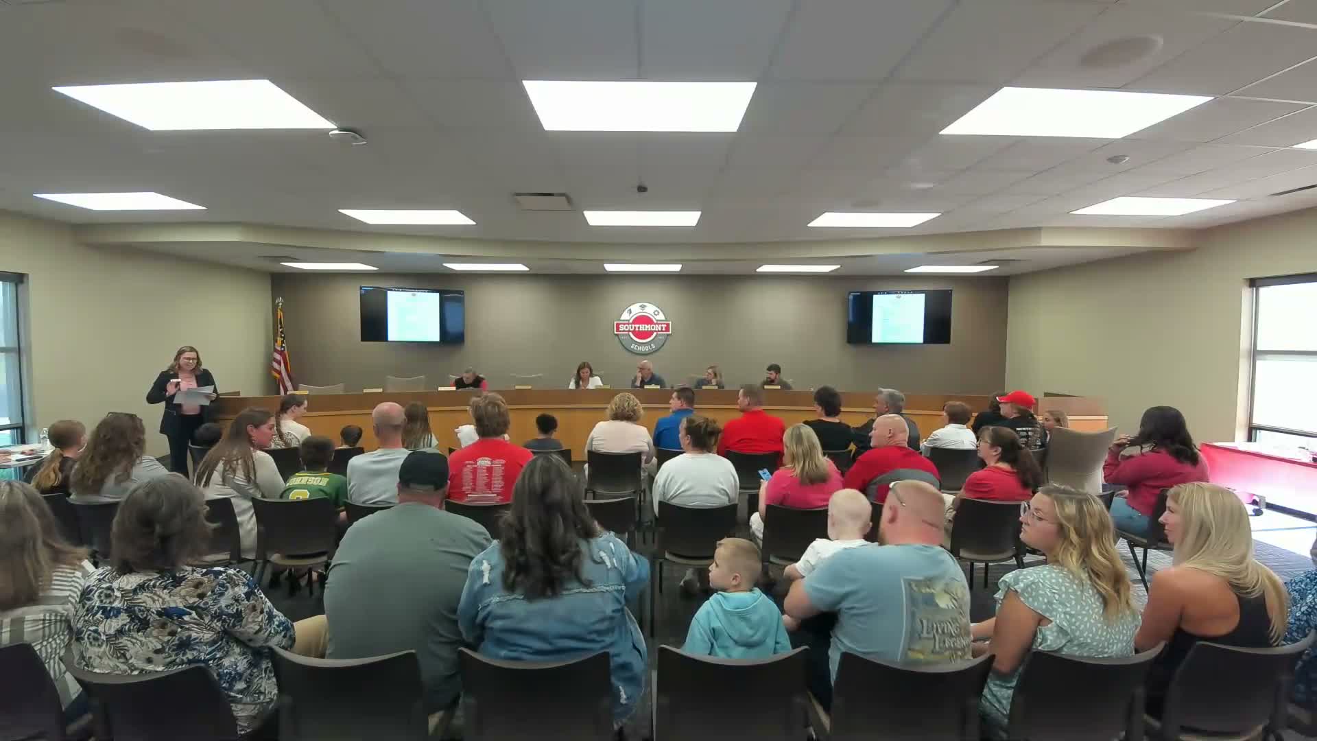 South Montgomery board honors students and staff, introduces new assistant principal and coaches