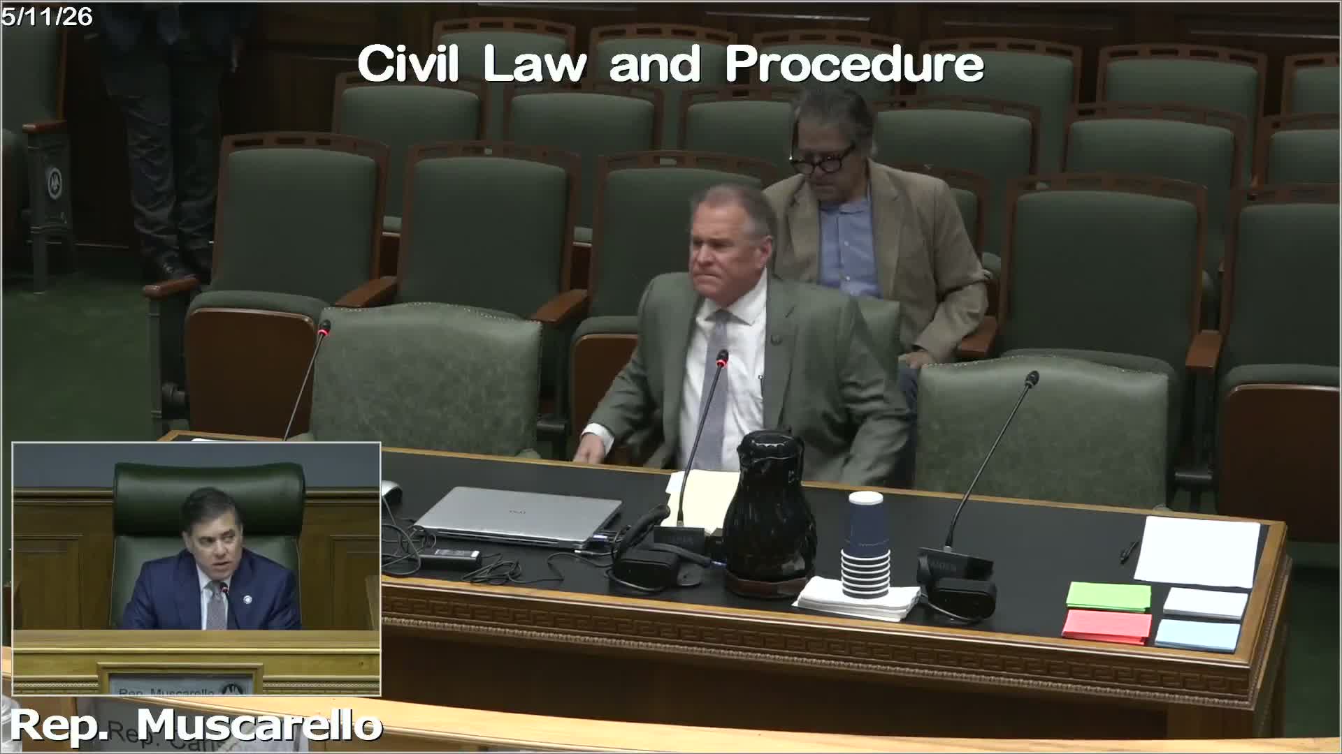 Committee reports several civil-law measures favorably, from remote notary study to aerospace liability limits