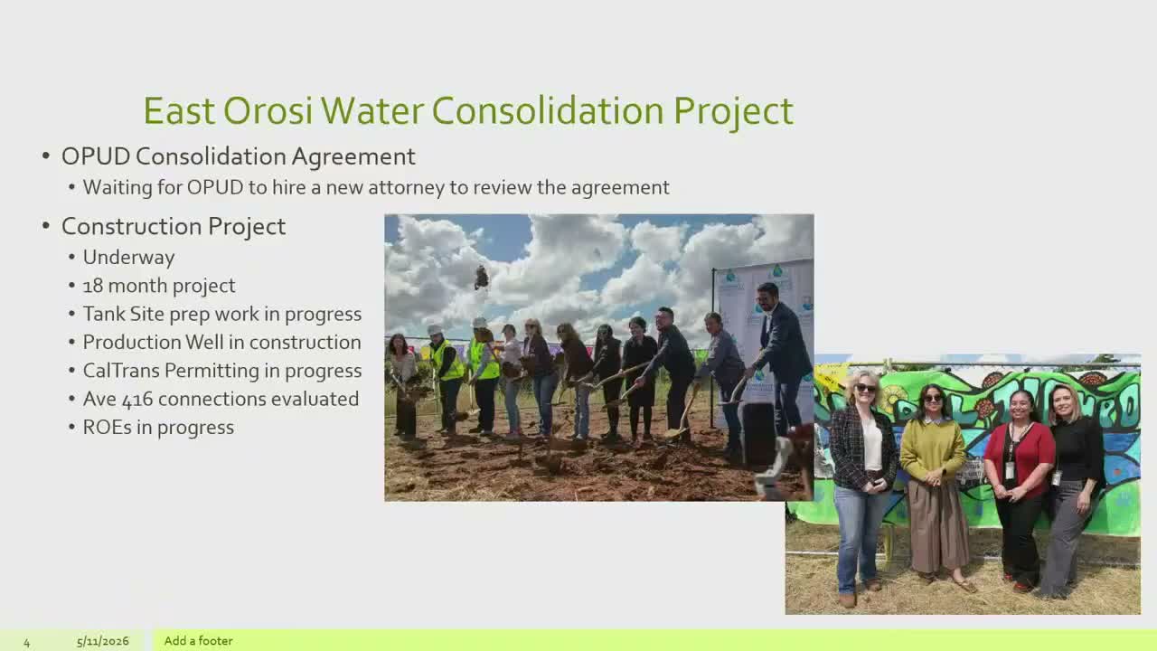 County details $13 million East Orosi water consolidation and sewer repairs after lift-station emergency