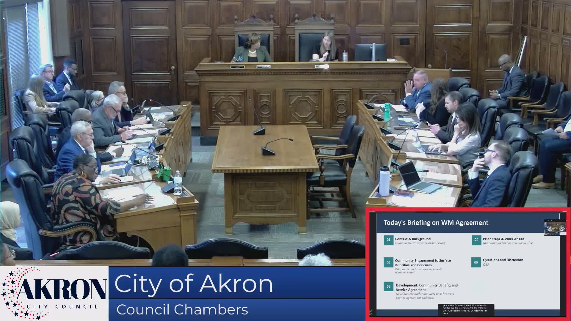 Akron administration unveils Waste Management agreement promising Fountain Street closure, $1M community fund