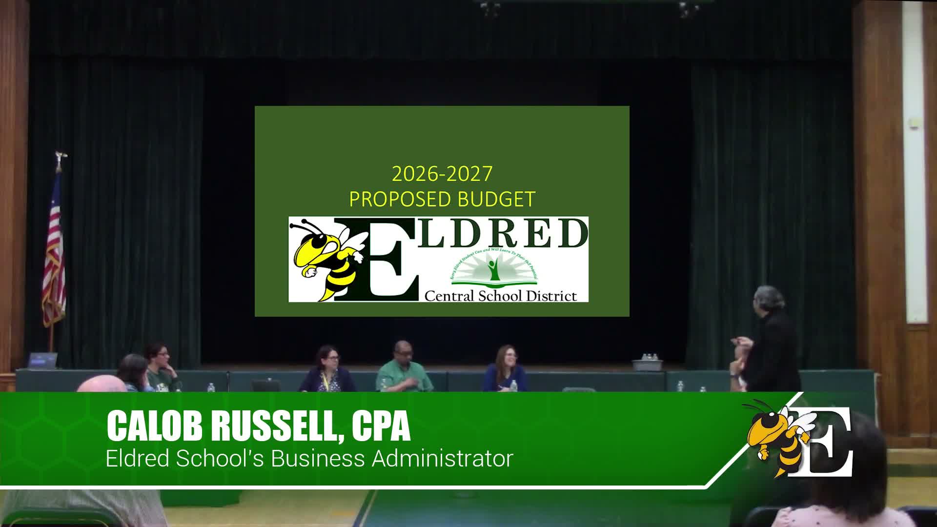 Eldred school board holds budget hearing as officials propose 2.38% tax increase at cap