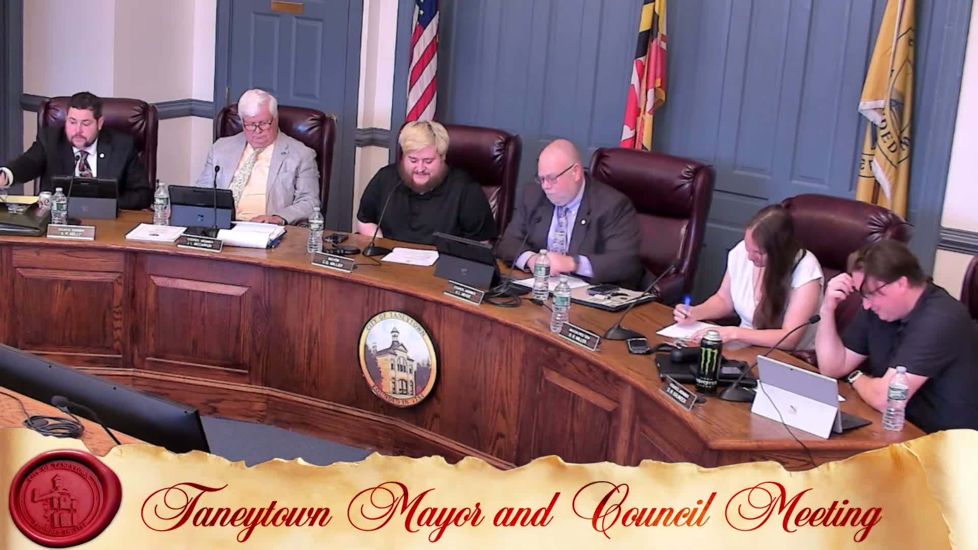 Taneytown council introduces FY2027–28 budget and tax-rate ordinance, adopts CIP resolution and approves routine items