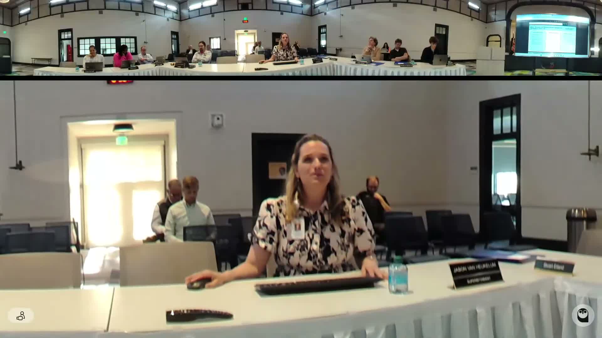 Board reviews multiple policy updates and approves a FY26 budget amendment