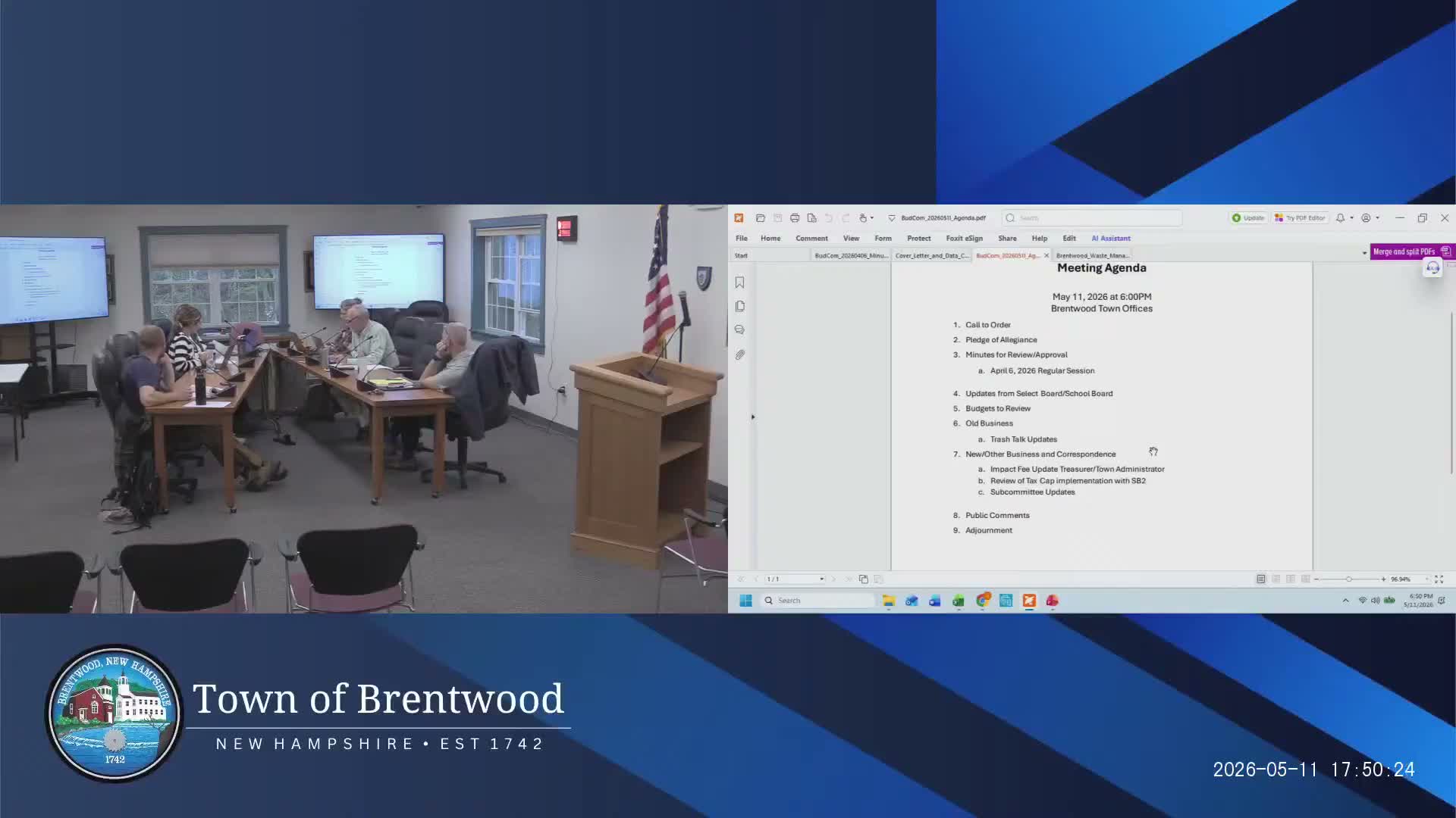 Budget committee presses town staff for clearer impact-fee accounting and aging schedule