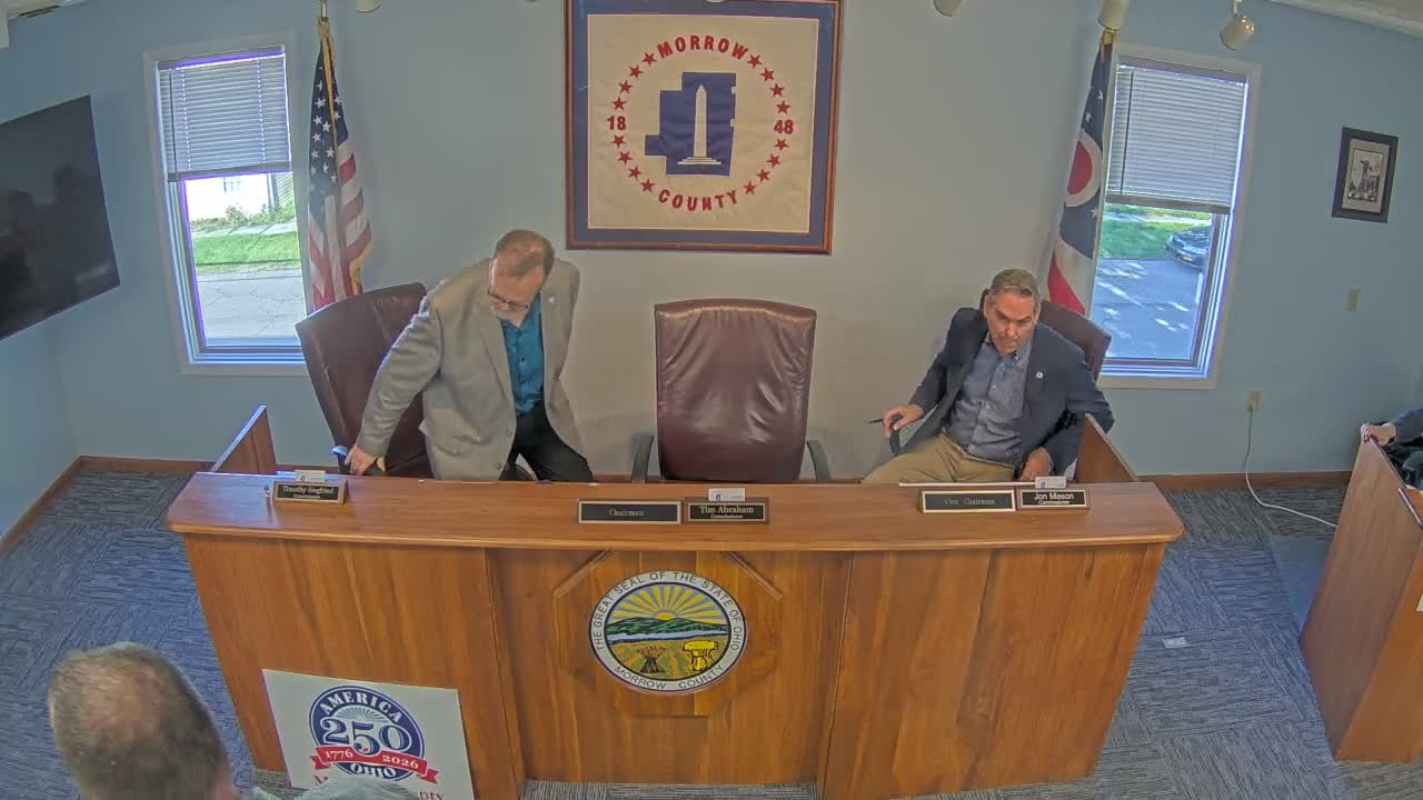 Morrow County commissioners approve consent agenda of bills, transfers and appointments