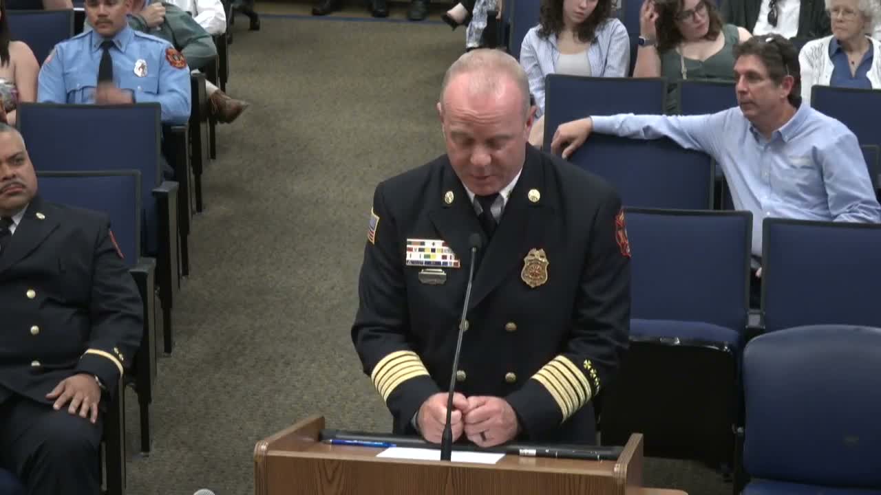 Brentwood swears in three new firefighters and recognizes promoted officers