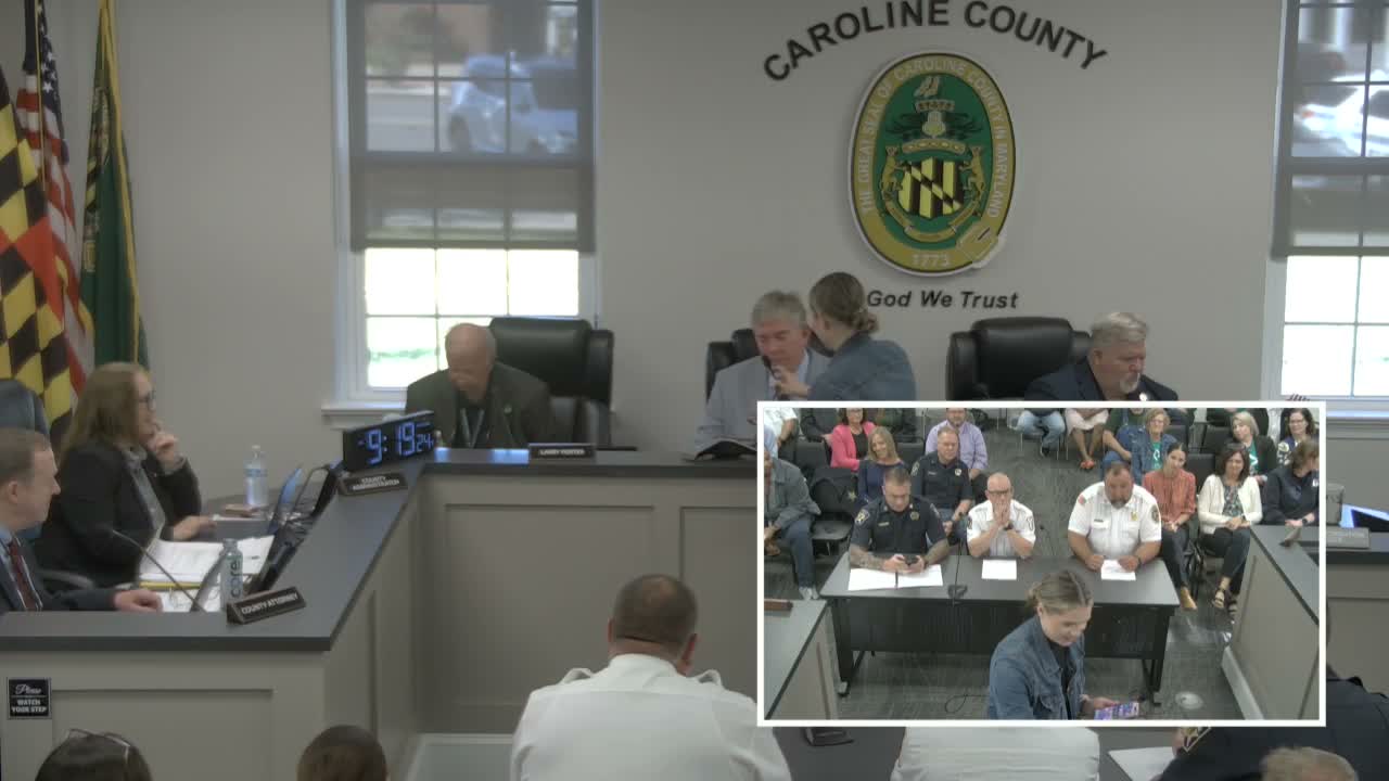 Sheriff’s office urges commissioners to fund ‘Caroline Cares’ peer‑support program for first responders