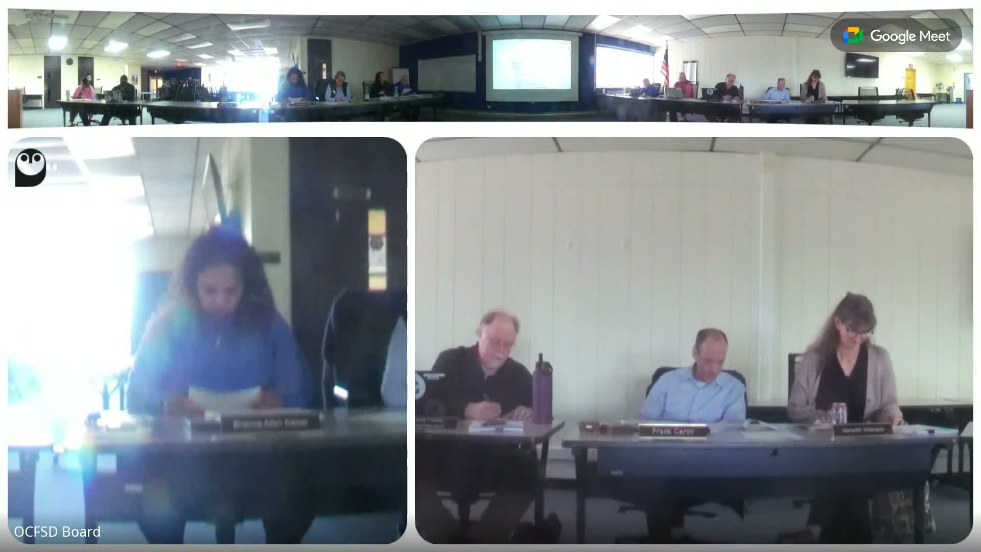 District presenter outlines handbook revisions including device rules and attendance documentation