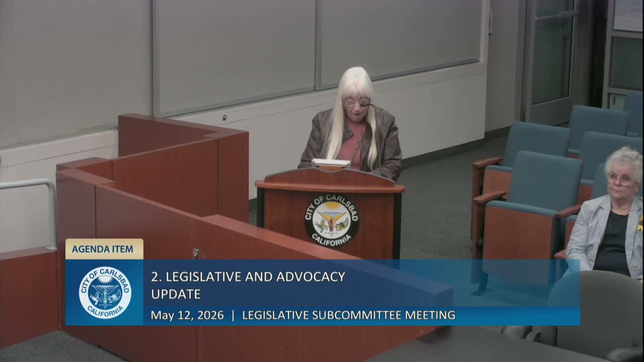 Carlsbad subcommittee opposes major density-bonus change, backs offshore-drilling resolution and nitrous-oxide restrictions