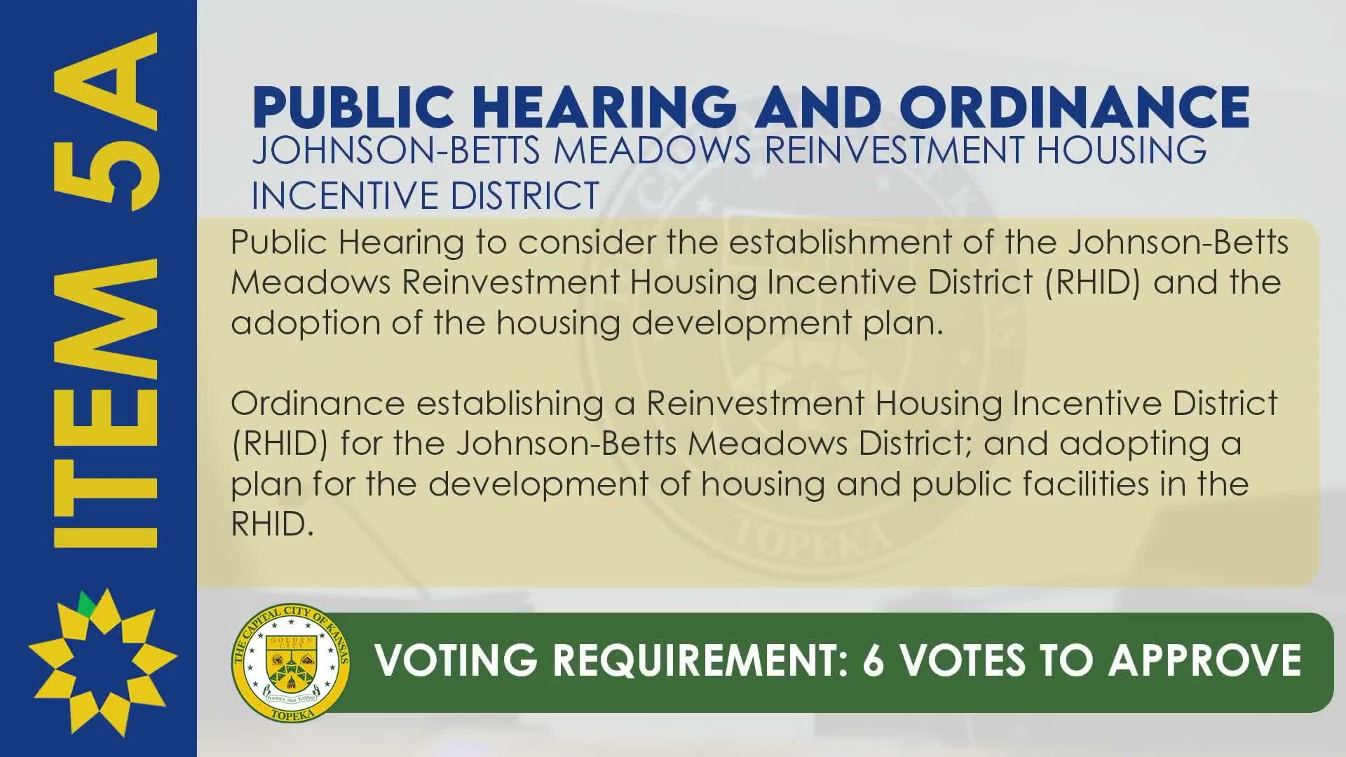 Topeka council approves RHID and development agreement for Johnson Betts Meadows