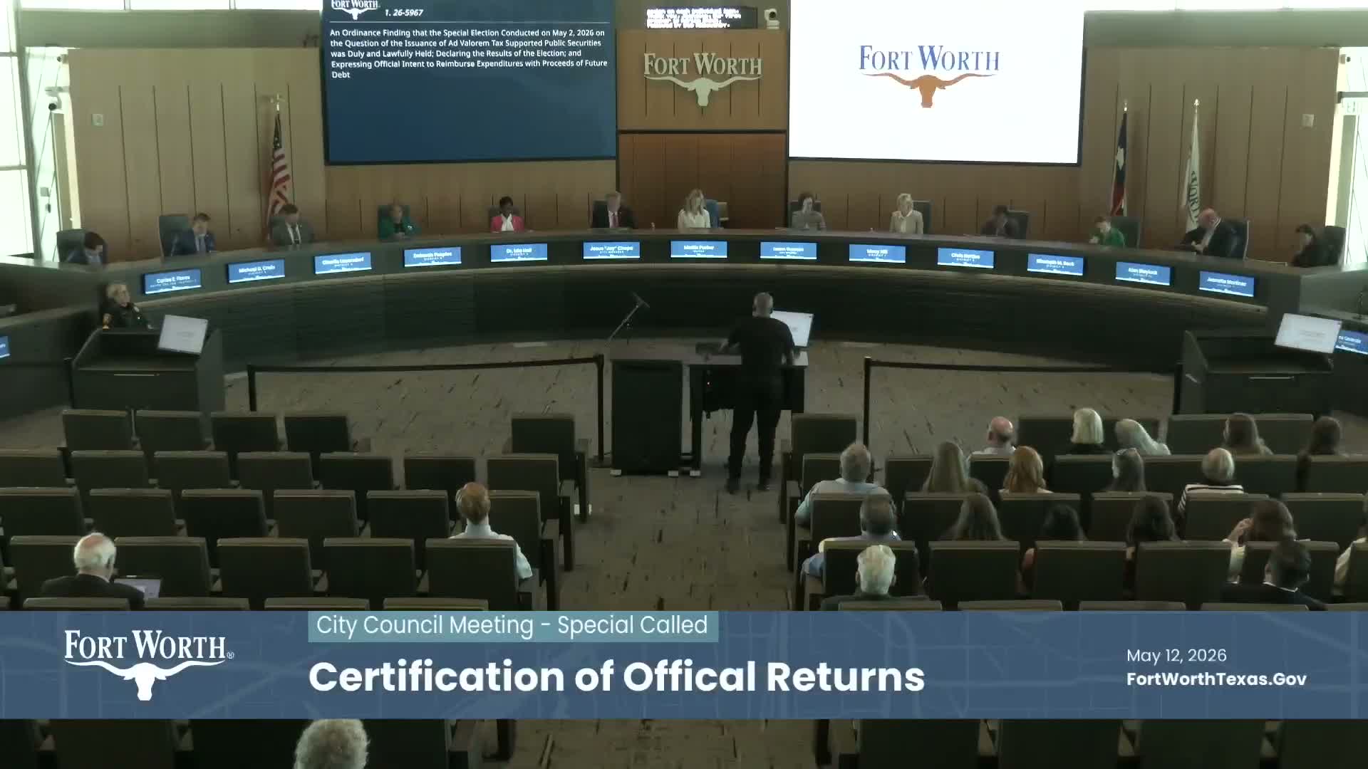 Fort Worth City Council certifies May 2 election results; Chris Jamieson sworn in for District 10