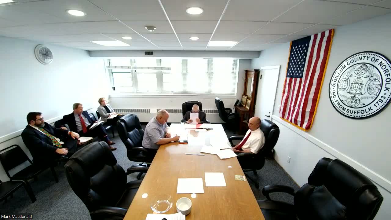 Norfolk County commissioners approve $125,187 supplemental transfer after dispute over Registry of Deeds funding