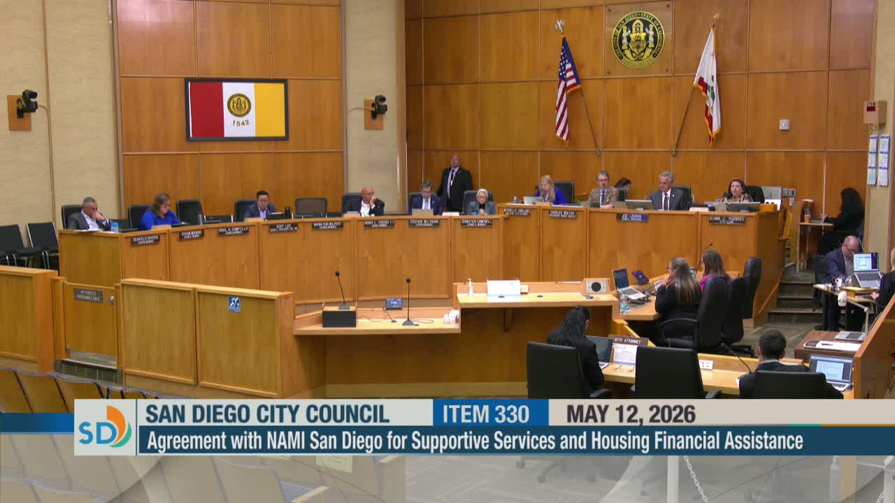 Council extends NAMI San Diego contract to continue riverbed and I‑15 corridor encampment services