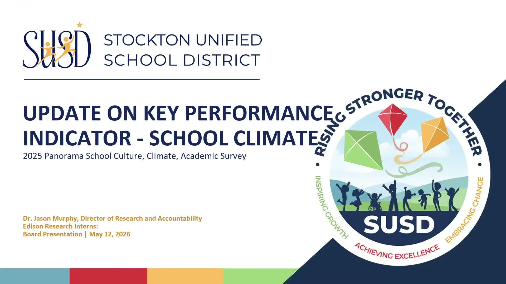 District presents Panorama school‑climate survey showing broad participation and pockets of secondary concern