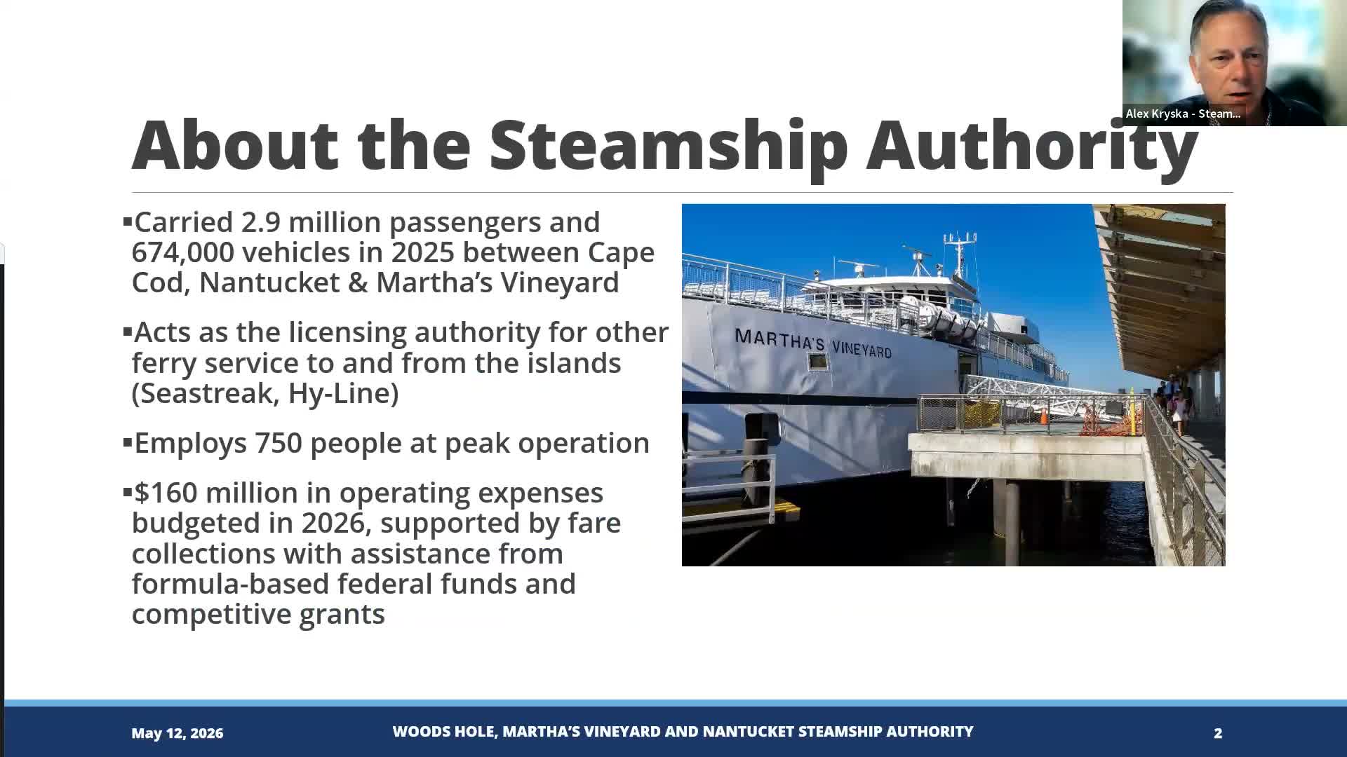 Ferry official cites rising ridership, new reservation system and fleet upgrades