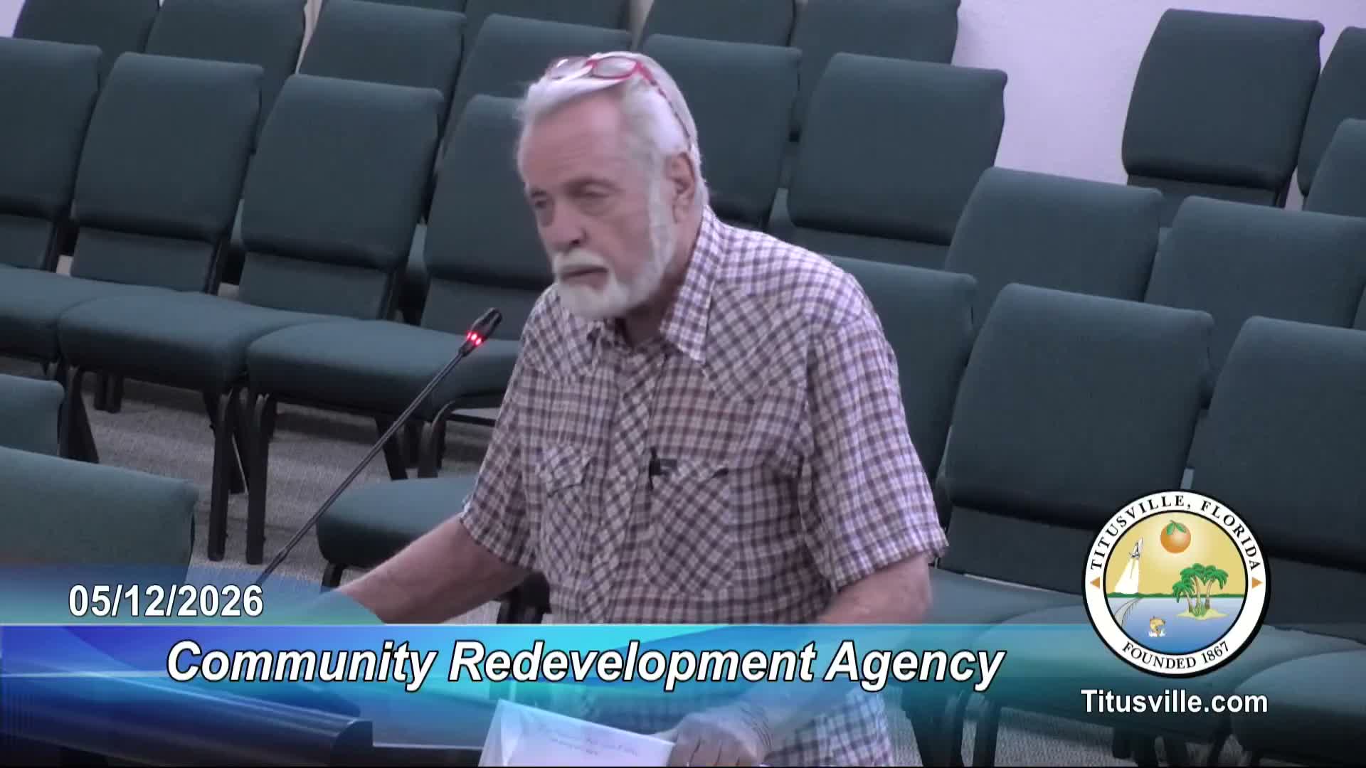 Resident alleges false arrests and police assaults during Titusville CRA public comment