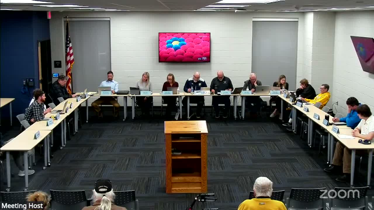 Board approves budget transfers, timpani purchase and routine invoices; allocates funds for commons AV repairs