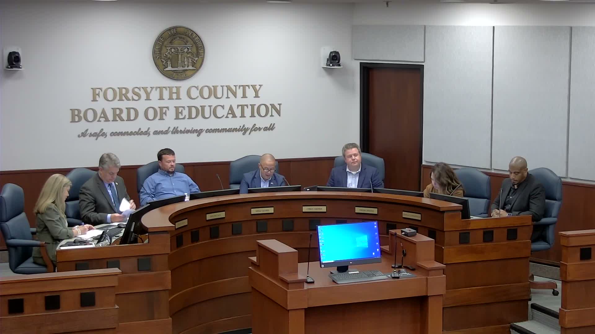Forsyth County Schools updates FY27 timeline and reports April 2026 finances; collections slightly behind last year