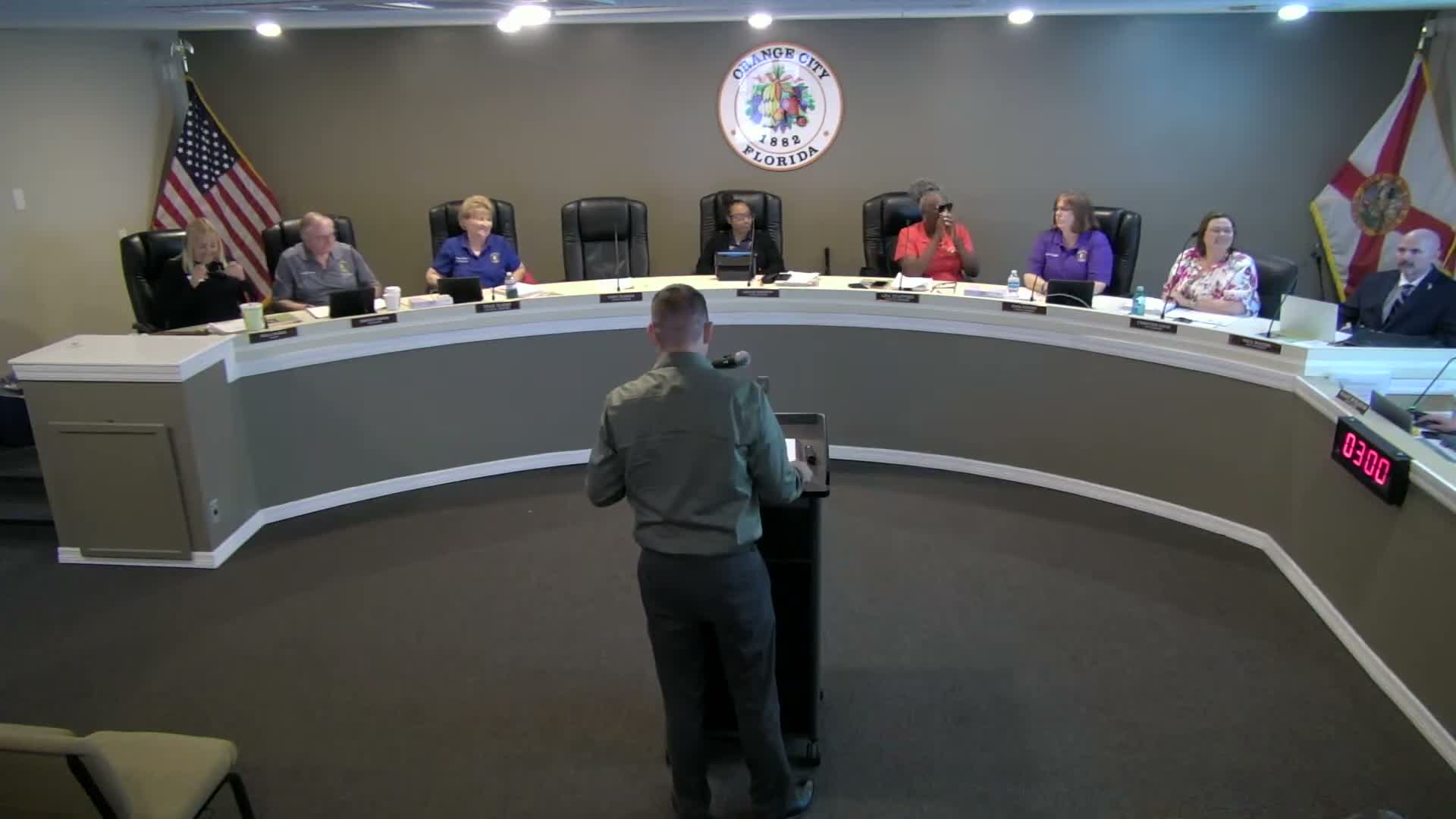 Residents urge investment in youth programs, public safety and historic signage during Orange City budget input session