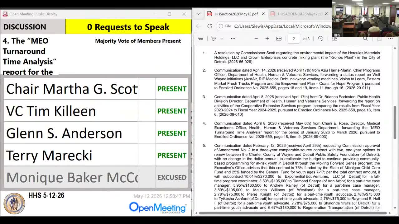 Wayne County committee approves several program motions, hears MEO and extension reports