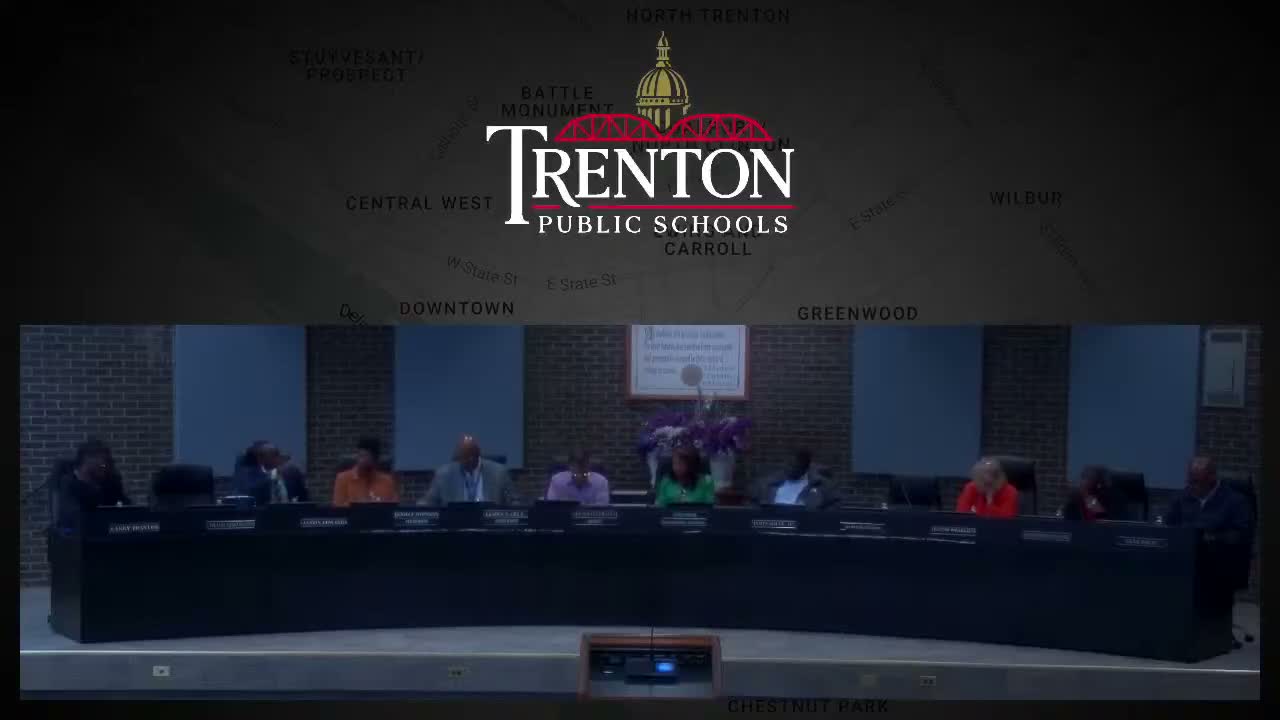 Trenton Board of Education approves meeting agenda with one addendum