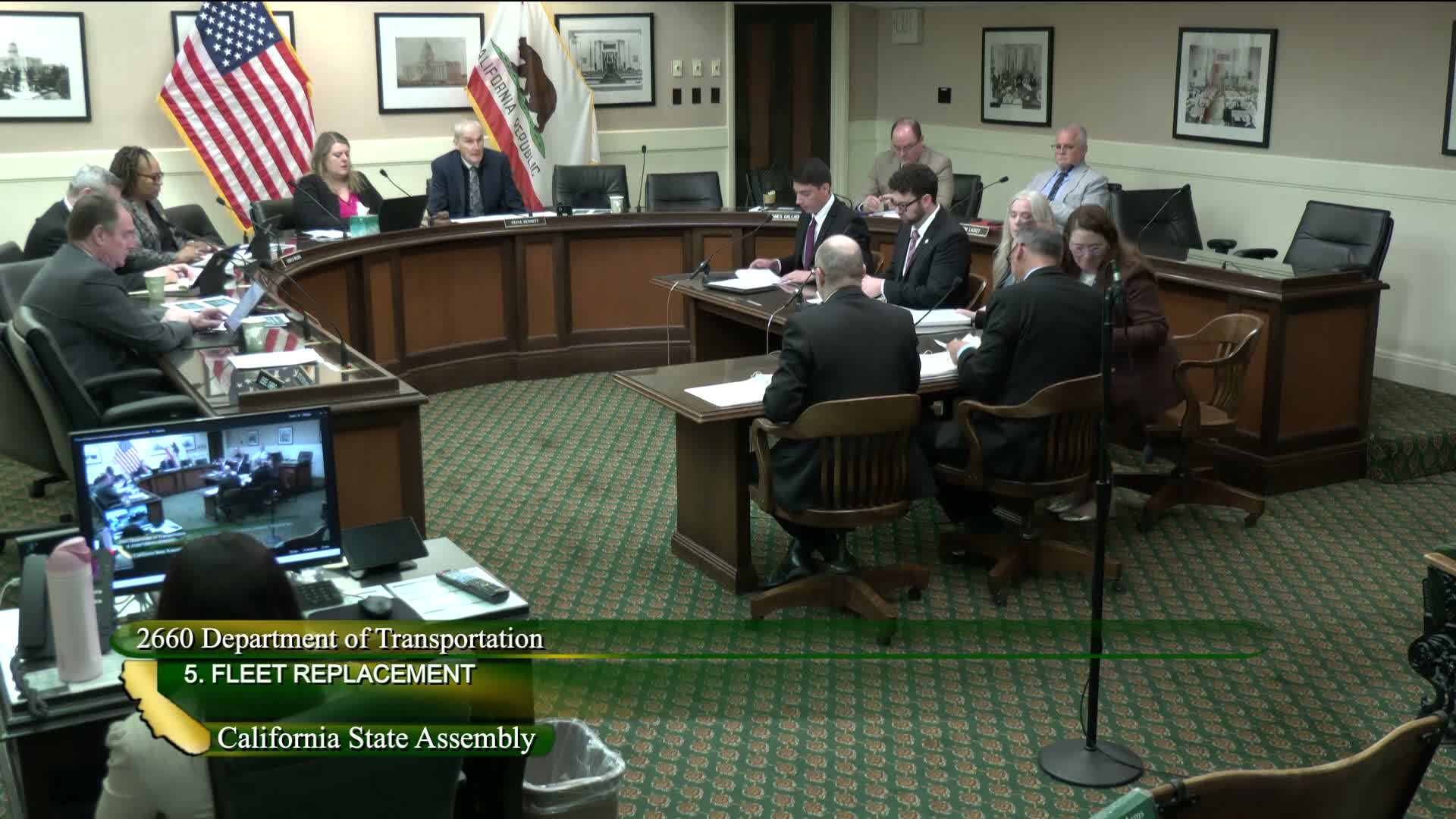 Subcommittee grills Caltrans and CHP on funding swaps, fleet electrification and the Motor Vehicle Account; members warn GGRF cuts could hit wildfire and local-