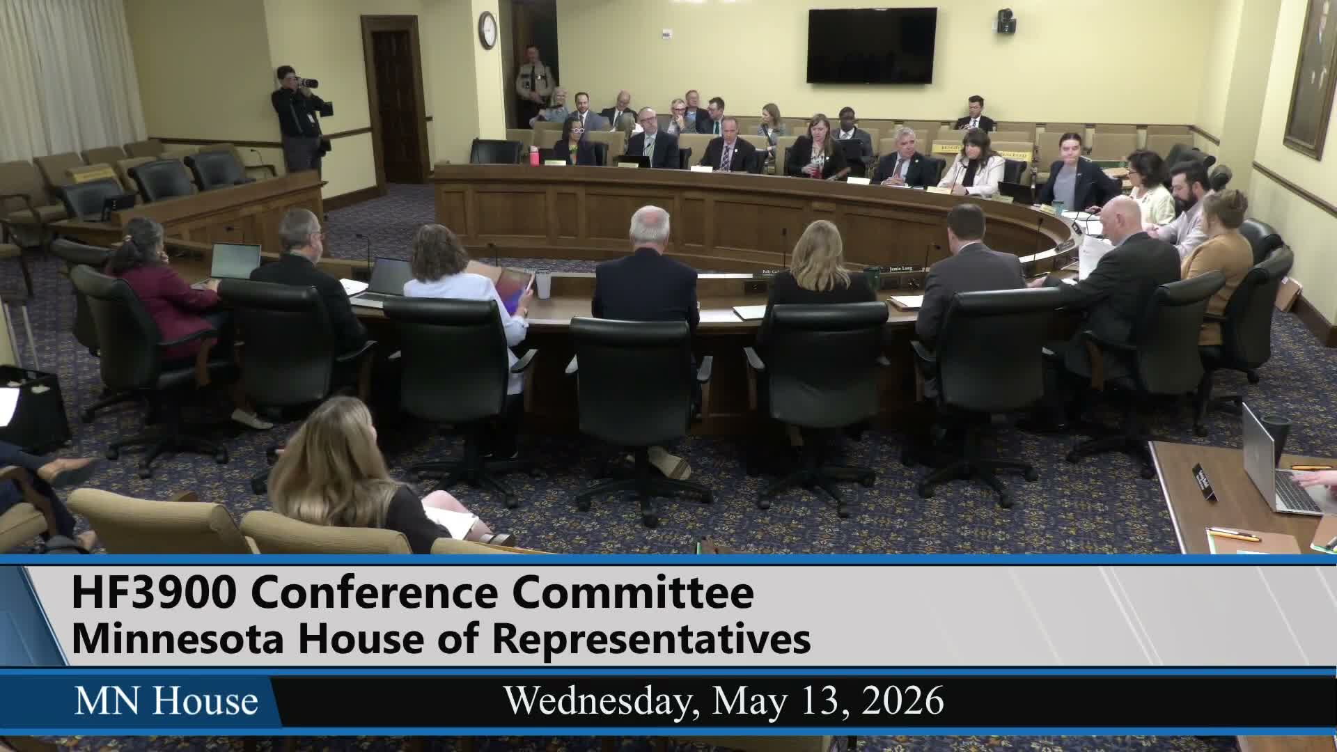 Conference committee adopts House File 3900 language to send school‑trust amendment to voters