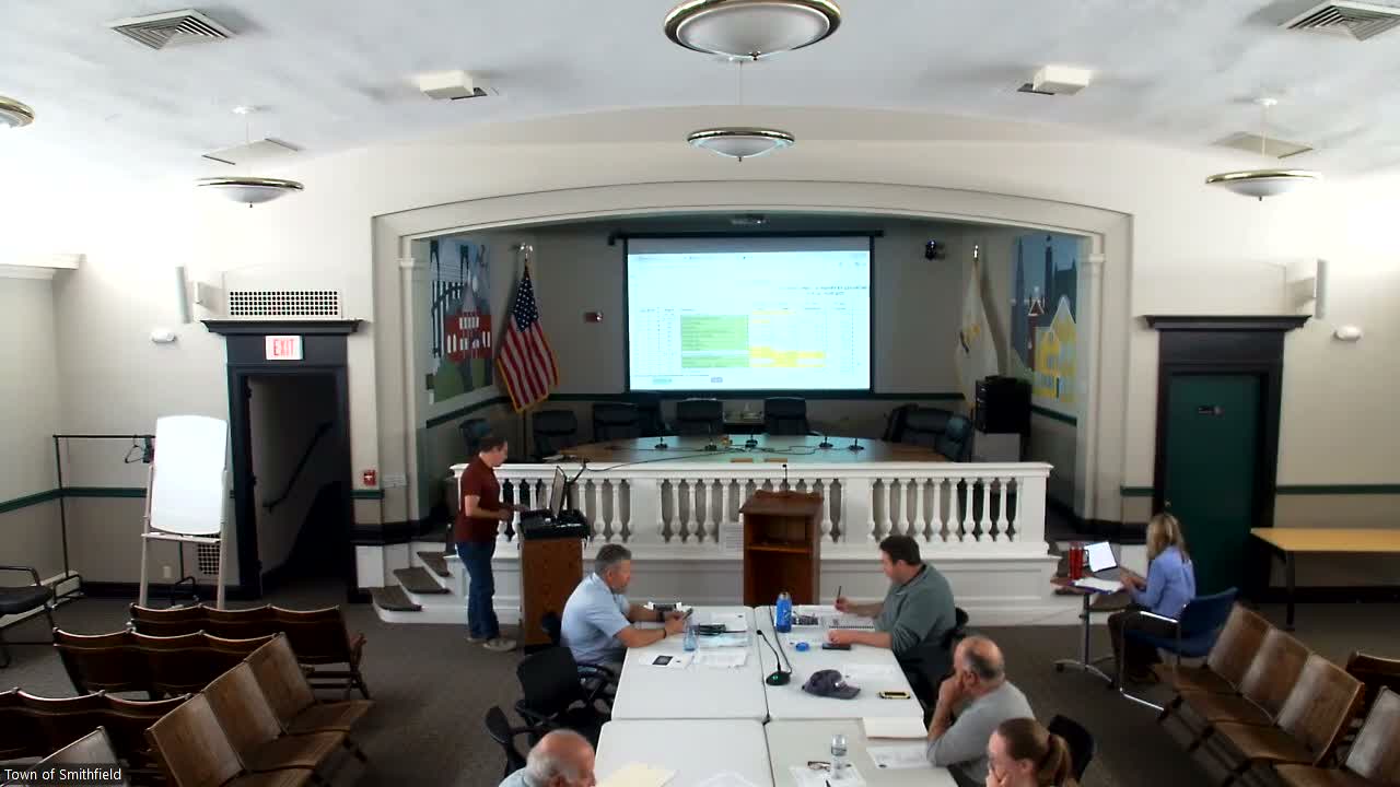 Smithfield board weighs $3.3M in municipal capital, flags near‑empty reserve