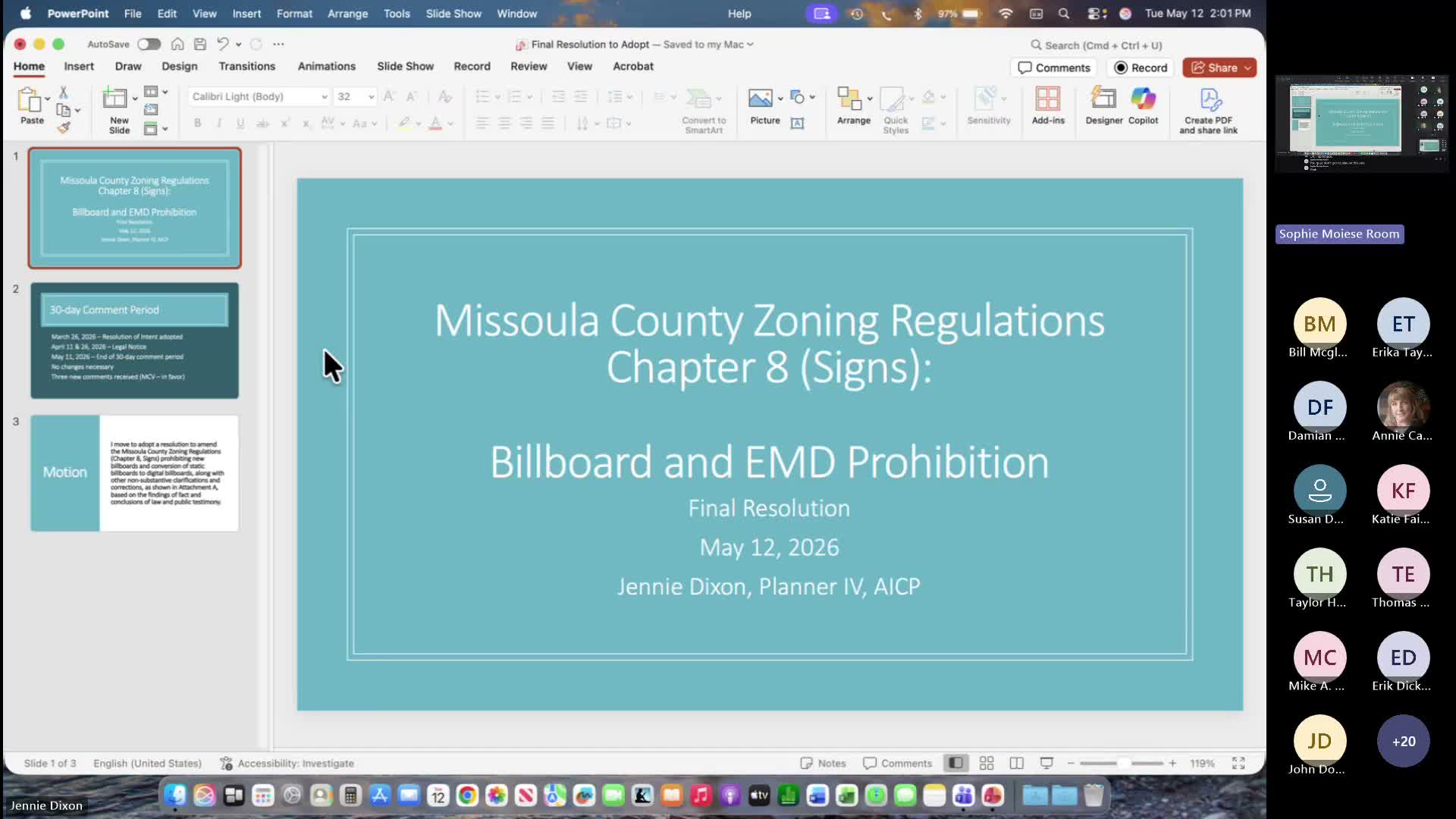 Missoula County staff recommends banning new billboards; commission moves to adopt sign regulation changes