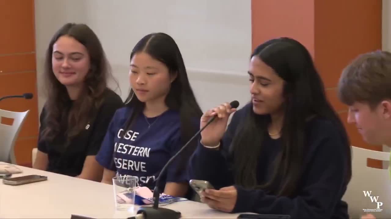 Student representatives present spring highlights and thank-you notes at West Windsor-Plainsboro BOE meeting