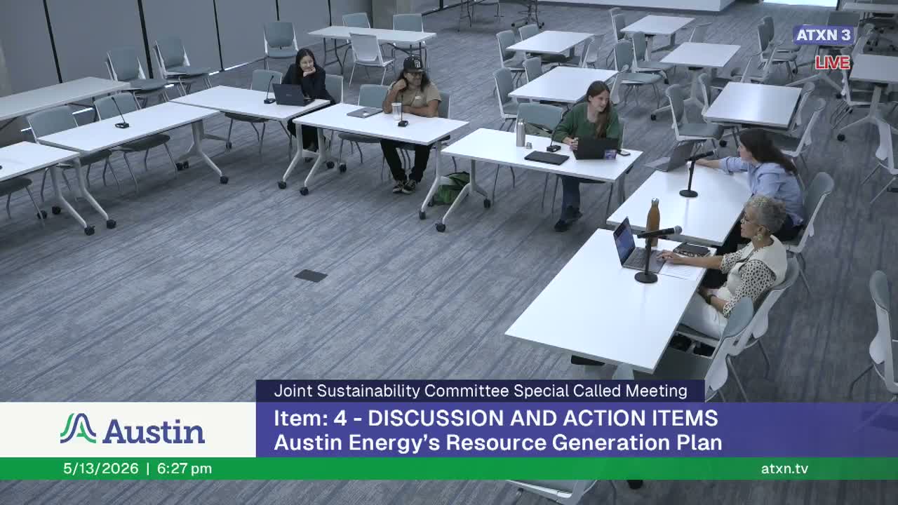 Joint Sustainability Committee unanimously urges Council to require transparency, independent analysis before Austin Energy pursues gas peakers