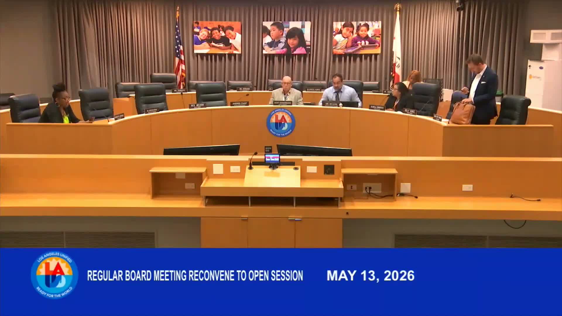 Los Angeles Unified board approves three student expulsions, staff dismissals, 26 non‑reelections and authorizes settlements