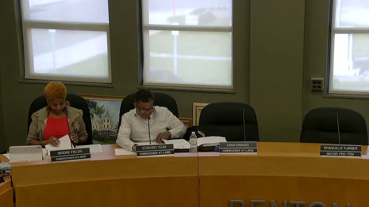 Benton Harbor sees sharp income‑tax declines; commissioners press to fill compliance role