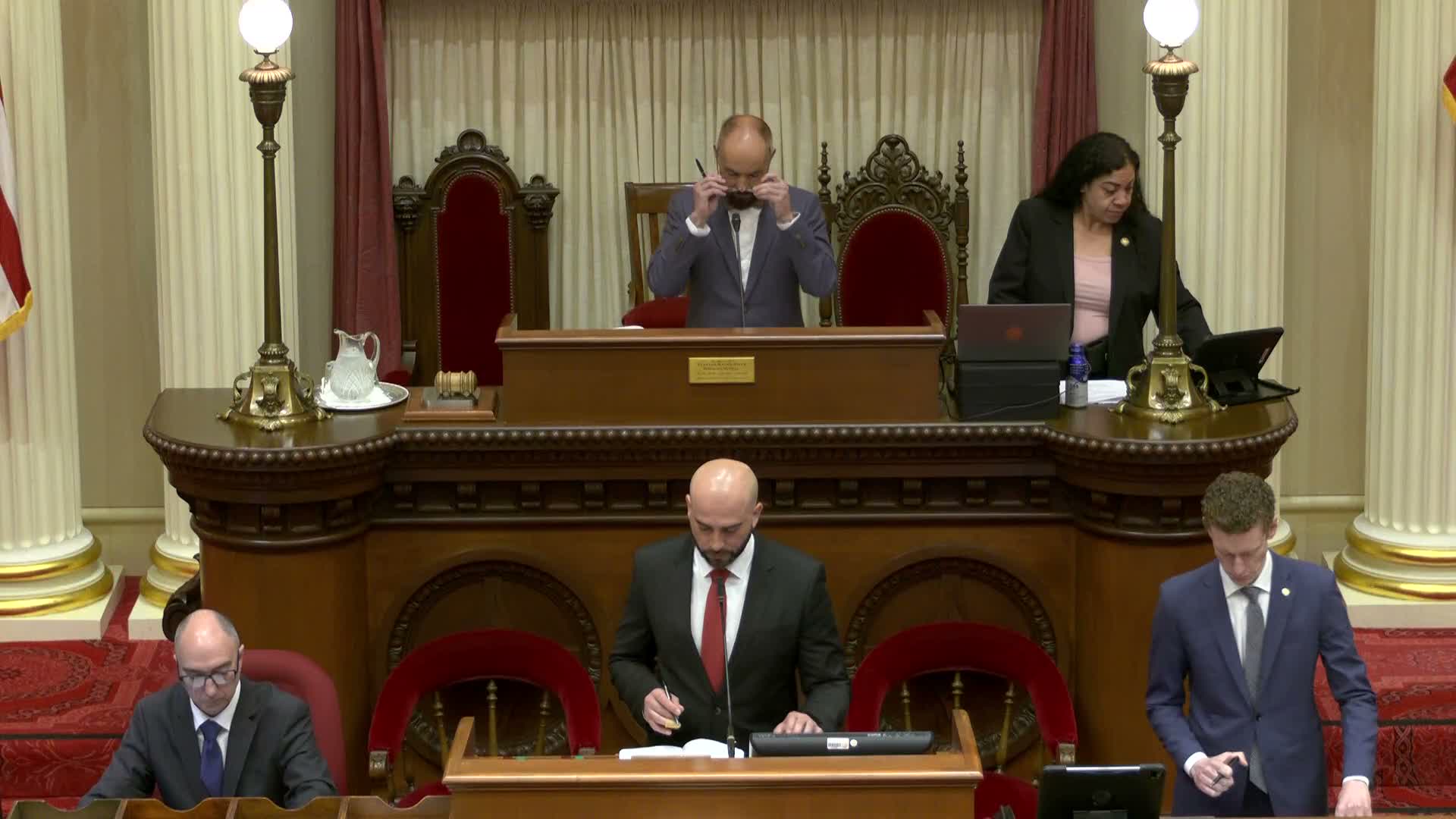 Senate adopts resolutions honoring tourism month, firefighter mental‑health week, regional‑center anniversary and an international anti‑hate day