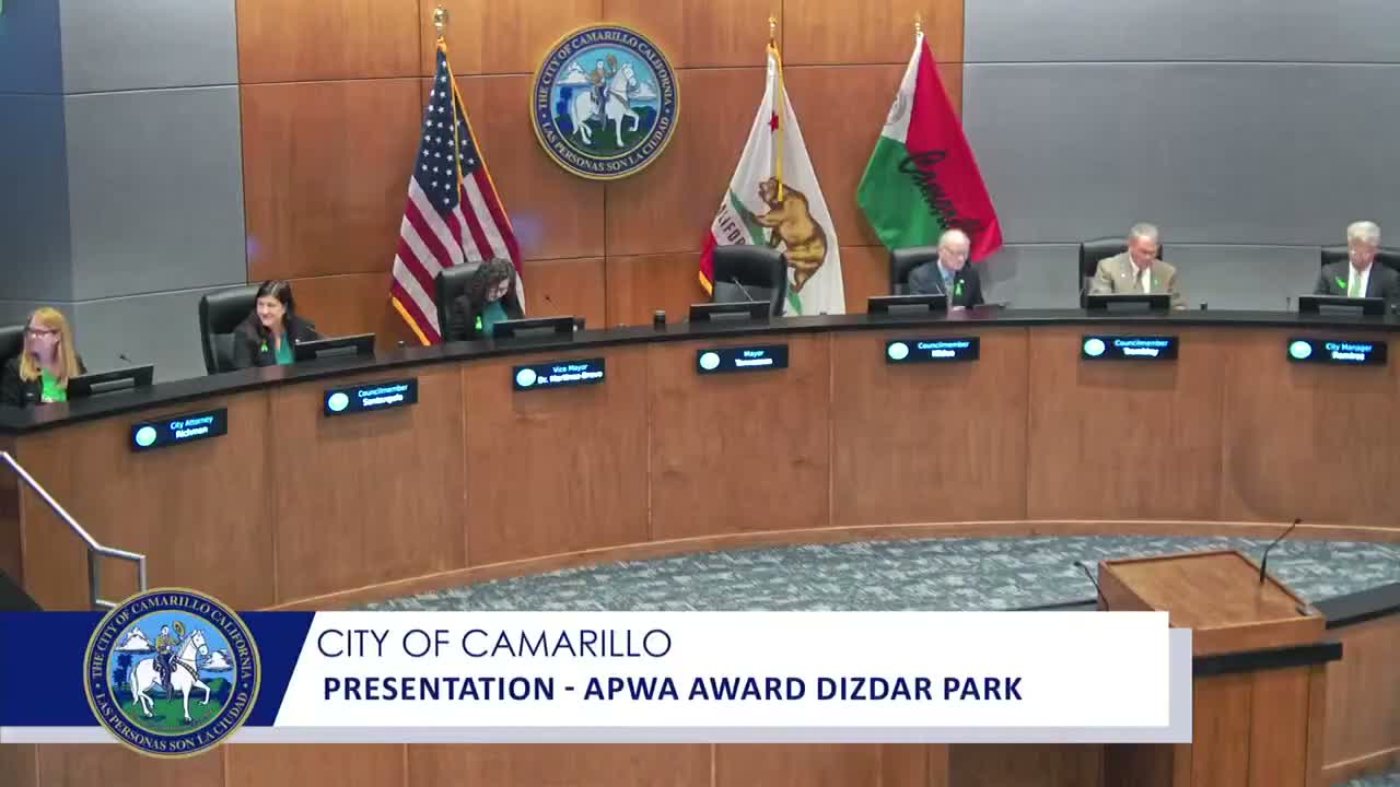 Camarillo recognized with county public-works award; city employees honored