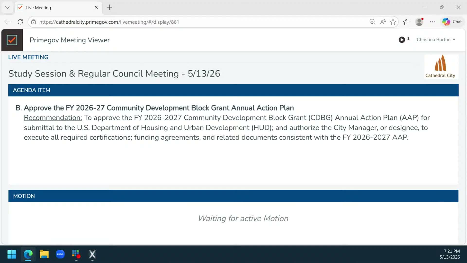 City approves $482,495 CDBG plan; funds Avenida El Mundo/El Pueblo street repairs
