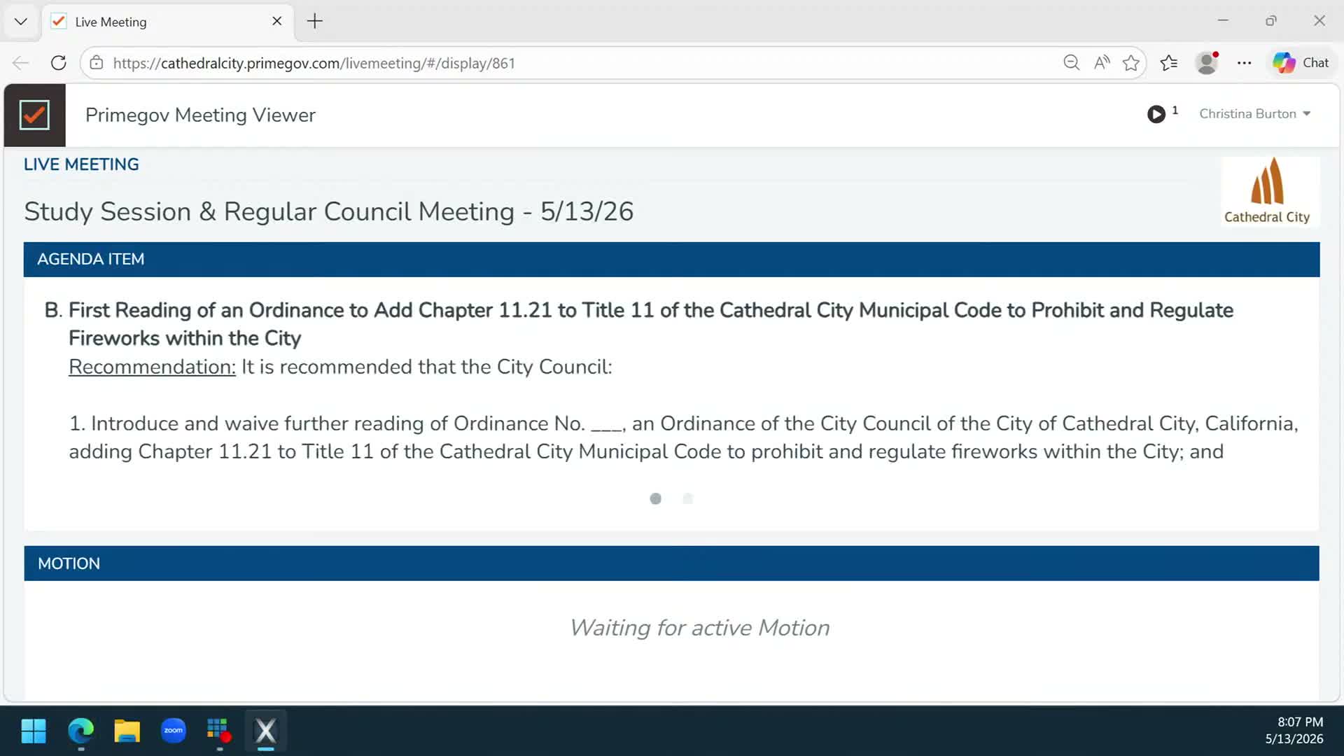 Council introduces fireworks ordinance to restore city enforcement authority ahead of July 4