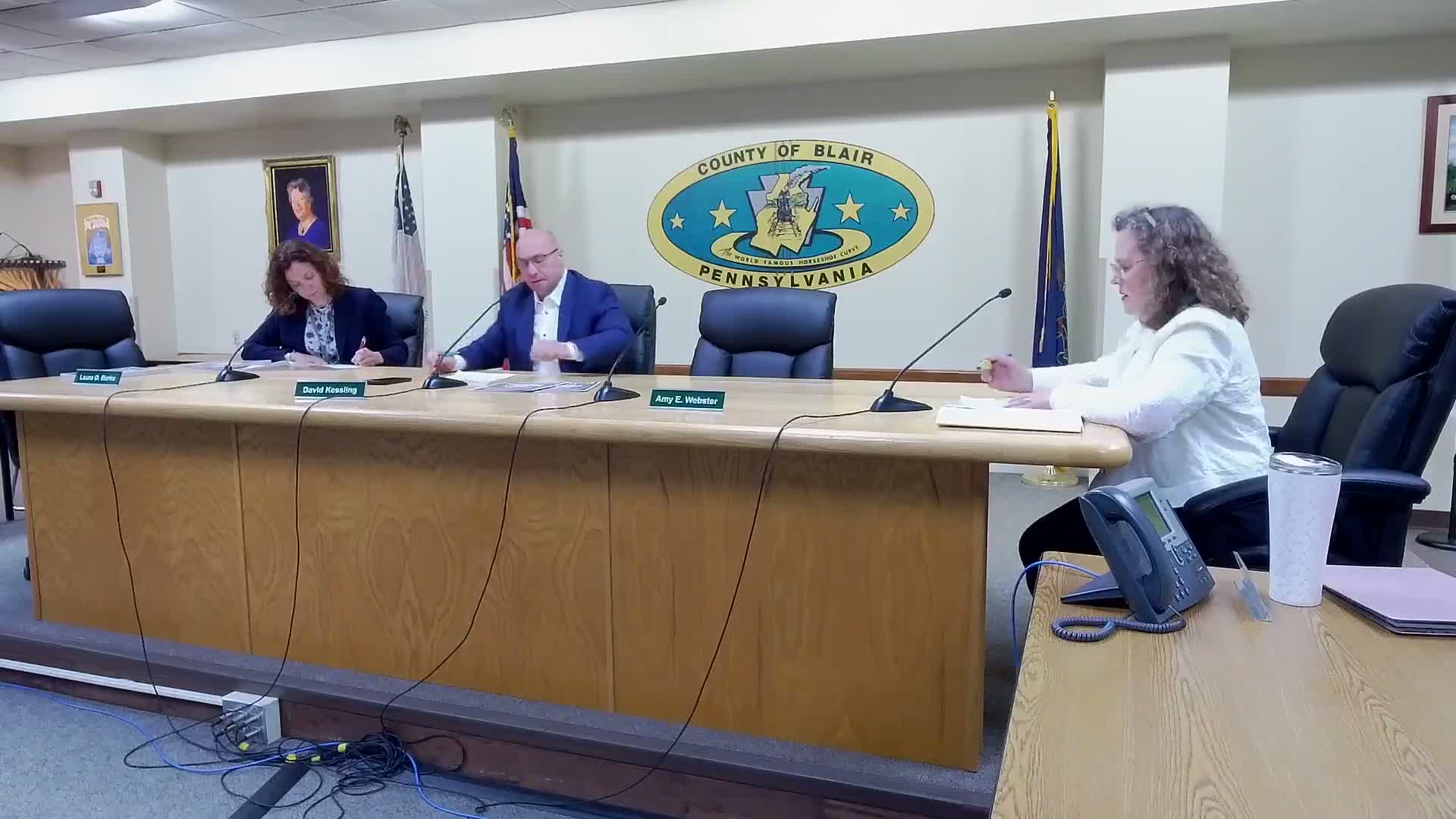 Blair County commissioners approve consent agenda, distribute $887,288 in liquid fuel funds and accept multiple grants and contracts