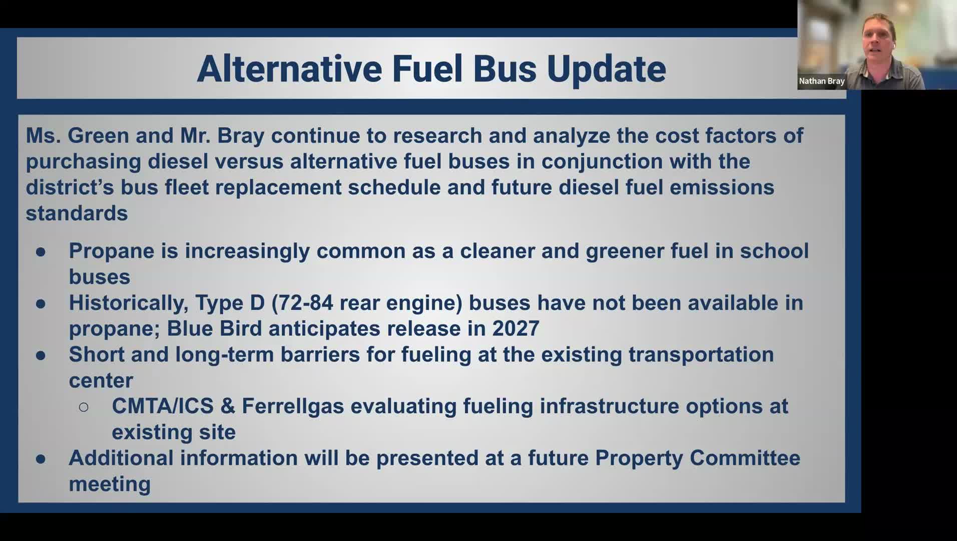 Springfield explores propane buses as near-term greener option; depot infrastructure study planned