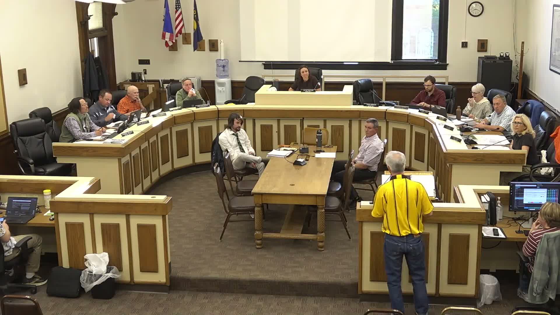 Commissioners note and place on file citizen’s request to seek presidential impeachment after lengthy debate