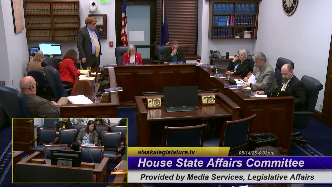 State Affairs passes campaign‑finance bill and modernizes Joint Armed Services Committee after brief hearings