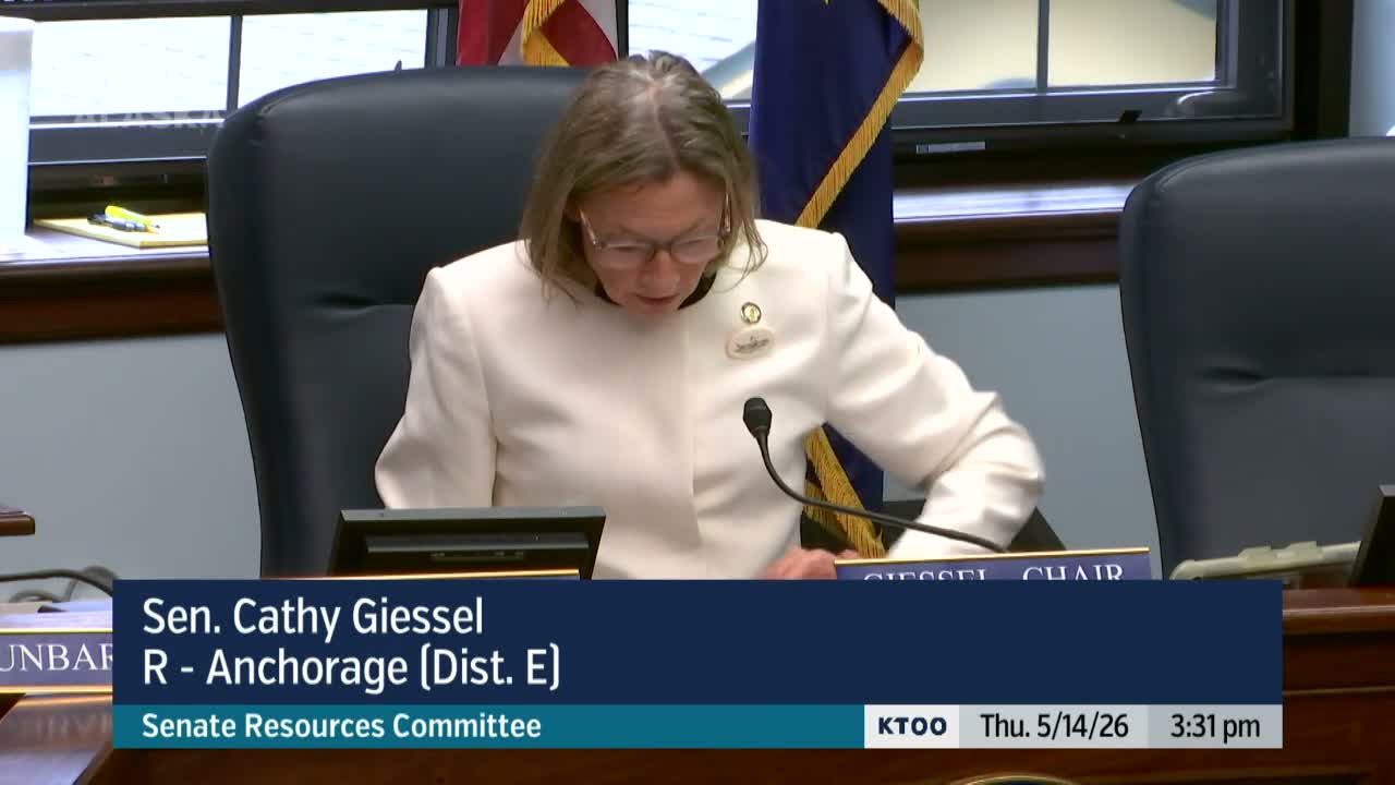 Senate Resources Committee Advances SB 280 Substitute After Fiscal Presentation on Gas Line