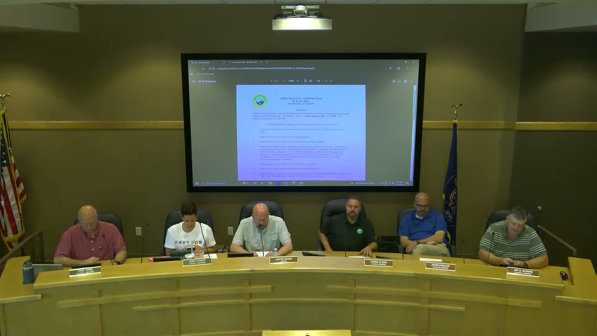 Votes at a glance: Smithfield council actions May 13, 2026