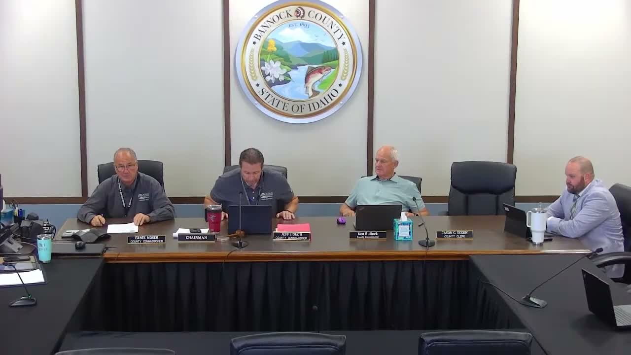 Bannock County commissioners approve routine contracts, a plat adjustment and declare local drought emergency