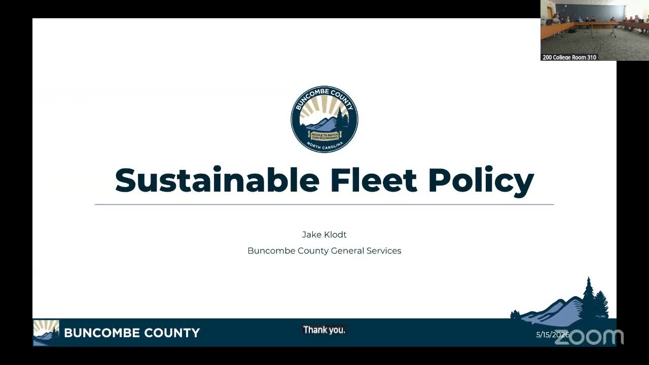 Buncombe County outlines tiered fleet policy to prioritize electric vehicles and expand charging infrastructure